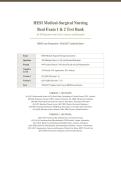 MED SURGE HESI REAL EXAM 1 & 2 2026&sol;2027 &vert; 2 Versions 200 Questions &vert; Medical Surgical Test Bank with Rationales &vert; Pass Guaranteed - A&plus; Graded&NewLine;&NewLine;