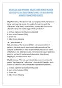 SNCOA LDR-303S IMPROVING ORGANIZATIONS NEWEST VERSION&NewLine;2026-2027 ACTUAL 250 QUESTION AND CORRECT DETAILED VERIFIED&NewLine;ANSWERS FROM VERIFIED SOURCES&period;