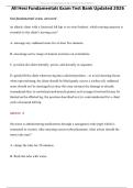 ALL HESI FUNDAMENTALS EXAM TEST BANK UPDATED 2026 COMPREHENSIVE QUESTIONS AND ANSWERS WITH RATIONALES