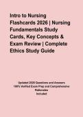 Intro to Nursing Flashcards 2026 &vert; Nursing Fundamentals Study Cards&comma; Key Concepts & Exam Review
