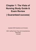 Chapter 1&colon; The Vista of Nursing Study Guide & Exam Review