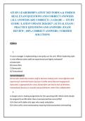 ATI RN LEADERSHIP LATEST 2023 FORM A & FORM B &NewLine;REAL EXAM QUESTIONS AND CORRECT ANSWERS &NewLine;&lpar;ALL ANSWERS ARE CORRECT&rpar; &vert; A GRADE &mdash; STUDY &NewLine;GUIDE &vert; LATEST UPDATE 2026&sol;2027 &vert; ACTUAL EXAM &vert; &NewLine;PRACTICE QUESTIONS AND ANSWERS &vert; EXAM &NewLine;REVIEW &vert; 100&percnt; CORRECT ANSWERS