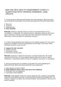 BSN 246 HESI HEALTH ASSESSMENT EXAM V1&vert; QUESTIONS WITH VERIFIED ANSWERS &vert; 2026 UPDATE