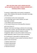 WGU C182 FINAL EXAM LATEST VERSION 2026-2027 ACTUAL 400 QUESTION AND CORRECT DETAILED ANSWERS WITH RATIONALES RATED A GRADE&period; 