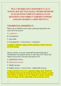 WGU C785 OBJECTIVE ASSESSMENT V1 & V2 &NewLine;NEWEST 2026&sol; 2027 TEST BANK&vert; C785 BIOCHEMISTRY &NewLine;OA EXAM WITH COMPLETE 300 REAL EXAM &NewLine;QUESTIONS AND CORRECT VERIFIED ANSWERS&sol; &NewLine;ALREADY GRADED A&plus; &lpar;MOST RECENT&excl;&excl;&rpar; 