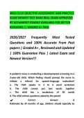 WGU D119 OBJECTIVE ASSESSMENT AND PRACTICE EXAM NEWEST 2026&sol;2027 TEST BANK REAL EXAM APPROVED BY ACEMARKET READILY AVAILABLE FOR BETTER REVISIONS &vert;&vert; GRADED A&plus; PASS 2026&sol;2027 Frequently Most Tested Questions and 100&percnt; Accurate From Past papers &vert; Graded A&plus; &comma;
