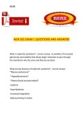 NUR 265 Exam 1 &mdash; Questions and Answers