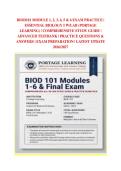 BIOD101 MODULE 1&comma; 2&comma; 3&comma; 4&comma; 5 & 6 and final & midterm exams package &vert; ESSENTIAL BIOLOGY I W&sol;LAB &lpar;PORTAGE LEARNING&rpar; &vert; COMPREHENSIVE STUDY GUIDE &vert; ADVANCED TESTBANK &vert; PRACTICE QUESTIONS & ANSWERS &vert; EXAM PREPARATION &vert; LATEST UPDATE 2026&sol;2027
