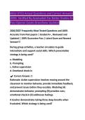WGU D753 Actual Questions and Correct Answers 100&percnt; Verified  For Better Grades A&plus; Pass Opener Exams Brandnew Updates 2026&sol;2027 Frequently Most Tested Questions and 100&percnt; Accurate From Past papers &vert; Graded A&plus; &comma; Reviewed and Updated &vert; 100&percnt; Guarantee Pass &vert; L