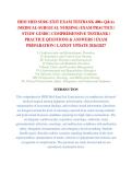HESI MED SURG EXIT EXAM TESTBANK 400&plus; Q&As &NewLine;&lpar;MEDICAL-SURGICAL NURSING&rpar; EXAM PRACTICE &vert; &NewLine;STUDY GUIDE &vert; COMPREHENSIVE TESTBANK &vert; &NewLine;PRACTICE QUESTIONS & ANSWERS &vert; EXAM &NewLine;PREPARATION &vert; LATEST UPDATE 2026&sol;2027 