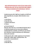 WGU D236 PATHOPHYSIOLOGY 2026&sol;2027 ACTUAL EXAM 150 QUESTIONS AND ANSWERS WITH RATIONALES LATEST&NewLine;VERSION 2026-2027 ACTUAL QUESTION AND CORRECT DETAILED ANSWERS WITH RATIONALES RATED A GRADE&period;