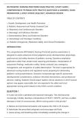 RN PEDIATRIC NURSING PROCTORED EXAM PRACTICE &vert; STUDY GUIDE &vert;&NewLine;COMPREHENSIVE TESTBANK WITH PRACTICE QUESTIONS & ANSWERS &vert; EXAM&NewLine;PREPARATION &vert; LATEST UPDATE 2026&sol;2027 &vert; ADVANCED REVIEW