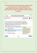 ATI RN FUNDAMENTALS PROCTORED EXAM NEWEST 2026 &NewLine;ACTUAL EXAM&vert; NGN - ATI RN FUNDAMENTALS &NewLine;PROCTORED EXAM WITH COMPLETE 70 REAL EXAM &NewLine;QUESTIONS AND CORRECT VERIFIED ANSWERS&sol; ALREADY &NewLine;GRADED A&plus; 