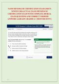 NAMS MENOPAUSE CERTIFICATION EXAM &lpar;MSCP&rpar; &NewLine;NEWEST 2026 ACTUAL EXAM&vert; MENOPAUSE &NewLine;CERTIFICATION EXAM WITH COMPLETE 200 REAL &NewLine;EXAM QUESTIONS AND CORRECT VERIFIED &NewLine;ANSWERS&sol; ALREADY GRADED A&plus; &lpar;MOST RECENT&excl;&excl;&rpar; 