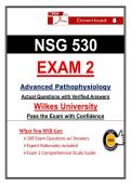 Wilkes NSG 530 Exam 2 Advanced Pathophysiology &lpar;2026&rpar; Actual Questions&comma; Verified Answers with Study Guide &vert; Guarantee Pass