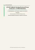 ATI RN Pediatric Nursing Proctored Exam &ndash; ATI Nursing Education &ndash; 2026&sol;2027 Academic Year &ndash; 70 Questions and Answers Covering Four Core Domains