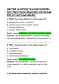 One Yield V2 Certification Exam Questions and Correct Answers