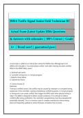 IMSA Traffic Signal Senior Field Technician III Actual Exam 2026&sol;2027 &lpar;Latest Update 2026&rpar; Questions & Answers with rationales &vert; 100&percnt; Correct &vert; Grade A&plus; &vert; Brand new&excl;&excl;&vert; guaranteed pass&vert; 