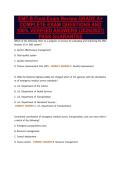 EMT-B Final Exam Review GRADE A&plus;&NewLine;COMPLETE EXAM QUESTIONS AND&NewLine;100&percnt; VERIFIED ANSWERS &lpar;2026&sol;2027&rpar;&NewLine;PASS GUARANTEE
