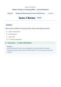NSG550 &sol; NSG 550 Exam 2 &lpar;Latest 2026 &sol; 2027 Update&rpar;&colon; Diagnostic Reasoning for Nurse Practitioners &vert; Questions and Verified Answers &vert; 100&percnt; Correct &vert; Grade A - Wilkes