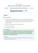 NSG550 &sol; NSG 550 Exam 1 &lpar;Latest 2026 &sol; 2027 Update&rpar;&colon; Diagnostic Reasoning for Nurse Practitioners &vert; Questions and Verified Answers &vert; 100&percnt; Correct &vert; Grade A - Wilkes