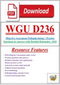 WGU D236 Pathophysiology &vert; Exam Questions & Answers with Detailed Rationales &vert; 2026