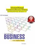 Solution Manual for Foundations of Business 7th Edition by William M&period; Pride &vert; All Chapters 1-47 Questions&comma; Answers and Solutions 2027