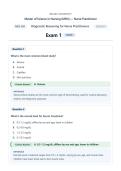 NSG550 &sol; NSG 550 Exam 1 &lpar;Latest 2026 &sol; 2027 Update&rpar;&colon; Diagnostic Reasoning for Nurse Practitioners &vert; Questions and Verified Answers &vert; 100&percnt; Correct &vert; Grade A - Wilkes