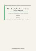 Driver Operator State Exam &ndash; State Fire Marshal &sol; Department of Public Safety &ndash; 2026&sol;2027 Academic Year &ndash; 100 Questions and Answers Covering Four Core Domains