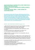 HEALTHCARE SPECIALTY CERTIFICATION ACVREP ORIENTATION & MOBILITY &lpar;O&M&rpar; PRACTICE EXAM &vert;&NewLine;COMPLETE 250 PRACTICE QUESTIONS WITH VERIFIED ANSWERS &  RATIONALES&vert; &NewLine;ACVREP O&M MASTERY SERIES &ndash;&vert; EXPERT VERIFIED FOR GUARANTEED SUCCESS&NewLine;