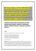EMT National Registry ACTUAL EXAM NEWEST&NewLine;2026 COMPLETE QUESTIONS AND CORRECT&NewLine;DETAILED ANSWERS &lpar;VERIFIED ANSWERS&rpar;&NewLine;&vert;ALREADY GRADED A&plus;&vert;BRAND NEW&NewLine;2026&sol;2027 Frequently Most Tested Questions and 100&percnt;&NewLine;Accurate From Past papers &vert; Graded A&plus; &comma; Reviewed and&NewLine;Up