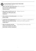 CMA Exam Prep Guide &sol; Score 100&percnt; &sol; 2025 Update &sol; Certified Medical Assistant Practice Test Bank&NewLine;&NewLine;