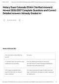 Notary Exam Colorado EXAM &lpar;Verified Answers&rpar; Newest 2026&sol;2027 Complete Questions and Correct Detailed Answers &vert;Already Graded A&plus;&NewLine;