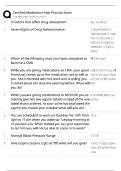 CMA Practice Exam Study Guide &sol; Score 100&percnt; &sol; 2025 Update &sol; Certified Medication Aide Test Bank&NewLine;&NewLine;