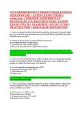 ATI COMPREHENSIVE PREDICTOR QUESTIONS &NewLine;AND ANSWERS &ndash; LATEST EXAM UPDATE &NewLine;2026&sol;2027 &vert; VERIFIED ANSWERS PLUS &NewLine;RATIONALES &vert; GUARANTEED PASS &vert; LATEST &NewLine;EXAM UPDATE &vert; EXAM PREP &vert; STUDY GUIDE &vert; &NewLine;PRACTICE TEST &vert; DOWNLOAD INSTANT PDF