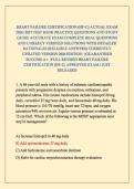 HEART FAILURE CERTIFICATION &lpar;HF-C&rpar; ACTUAL EXAM 2026&sol;2027 TEST BANK PRACTICE QUESTIONS AND STUDY GUIDE ACCURATE EXAM COMPLETE REAL QUESTIONS AND CORRECT VERIFIED SOLUTIONS WITH DETAILED RATIONALES &lpar;RELIABLE ANSWERS&rpar; CURRENTLY UPDATED VERSION 2026 EDITION &vert;