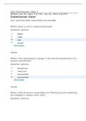 BIOL 180&vert; Quiz 7 &vert; With complete solution&vert; Updated RATED A&plus; &vert; 100&percnt; CORRECT&vert; American Military University