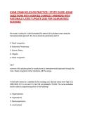 EXAM CRAM NCLEX-PN PRACTICE &sol; STUDY GUIDE -EXAM QUESTIONS WITH VERIFIED CORRECT ANSWERS WITH RATIONALE LATEST UPDATE 2026 FOR GUARANTEED SUCCESS 