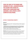 COUC 691 QUIZ&colon; IN THE IMAGE AND &NewLine;LIKENESS OF GOD&mdash;UNDERSTANDING &NewLine;THE CAUSES AND STAGES OF &NewLine;ADDICTION &vert; QUESTIONS AND &NewLine;ANSWERS &vert; 2026 UPDATE &vert; WITH &NewLine;COMPLETE SOLUTIONS&period;