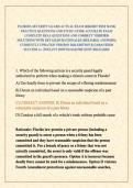 FLORIDA SECURITY GUARD ACTUAL EXAM 2026&sol;2027 TEST BANK PRACTICE QUESTIONS AND STUDY GUIDE ACCURATE EXAM COMPLETE REAL QUESTIONS AND CORRECT VERIFIED SOLUTIONS WITH DETAILED RATIONALES &lpar;RELIABLE ANSWERS&rpar; CURRENTLY UPDATED VERSION 2026 EDITION &vert;GUARANTEED S
