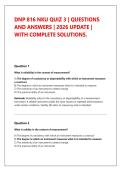 DNP 816 NKU QUIZ 3 &vert; QUESTIONS &NewLine;AND ANSWERS &vert; 2026 UPDATE &vert; &NewLine;WITH COMPLETE SOLUTIONS&period;