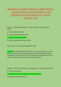 MCKISSOCK BASIC APPRAISAL PRINCIPLES I - 300 PRACTICE EXAM QUESTIONS AND &NewLine;ANSWERS WITH RATIONALES LATEST &NewLine;UPDATE 2026 