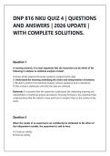 DNP 816 NKU QUIZ 4 &vert; QUESTIONS &NewLine;AND ANSWERS &vert; 2026 UPDATE &vert; &NewLine;WITH COMPLETE SOLUTIONS&period;