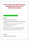 DNP 816 NKU QUIZ 3 &vert; QUESTIONS AND &NewLine;ANSWERS &vert; 2026 UPDATE &vert; WITH &NewLine;COMPLETE SOLUTIONS&period;