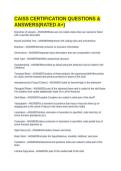 CAISS CERTIFICATION QUESTIONS & ANSWERS&lpar;RATED A&plus;&rpar;