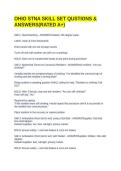 OHIO STNA SKILL SET QUSTIONS & ANSWERS&lpar;RATED A&plus;&rpar;&NewLine;&NewLine;
