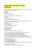 STNA PRACTICE TEST 1 100&percnt; ACURATE