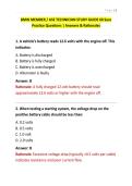 BMW MEMBER &sol; ASE TECHNICIAN STUDY GUIDE 60 Sure Practice Questions &vert; Answers & Rationales