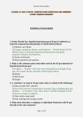 FLORIDA LP GAS & RULES &vert; VERIFIED EXAM QUESTIONS AND ANSWERS - LATEST VERSION 2026&sol;2027&NewLine;&NewLine;