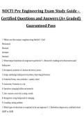 NOCTI Pre-Engineering Exam Study Guide &ndash; Practice Questions and Verified Answers for 2027&sol;2028 Exam Preparation